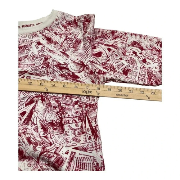 Harry Potter Hogwarts Marauders Map Crop Sweater Size Small - Picture 10 of 11